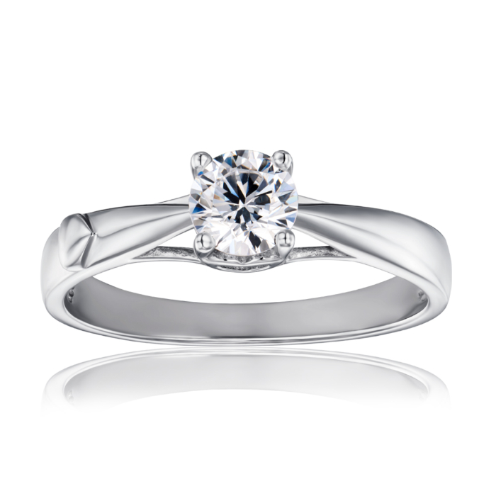 Срібна каблучка з фіанітами S Tesori. Артикул 00891/12/1/4024