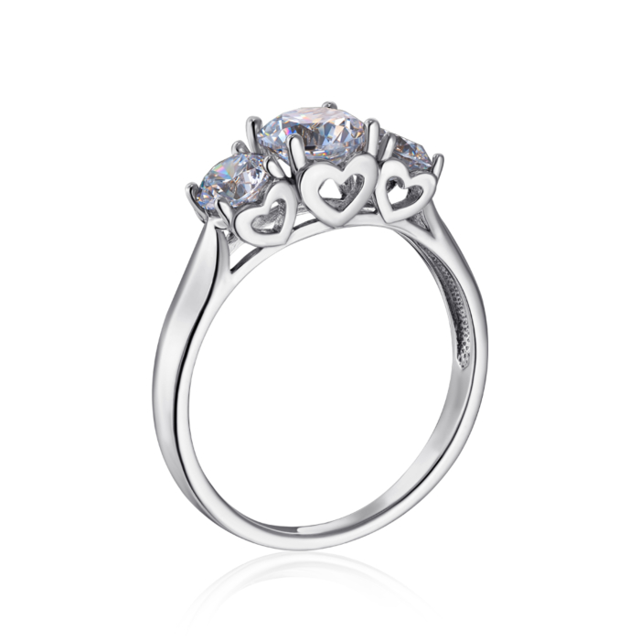 Серебряное кольцо с фианитами Tesori Zirconia. Артикул 00892/12/1/4029