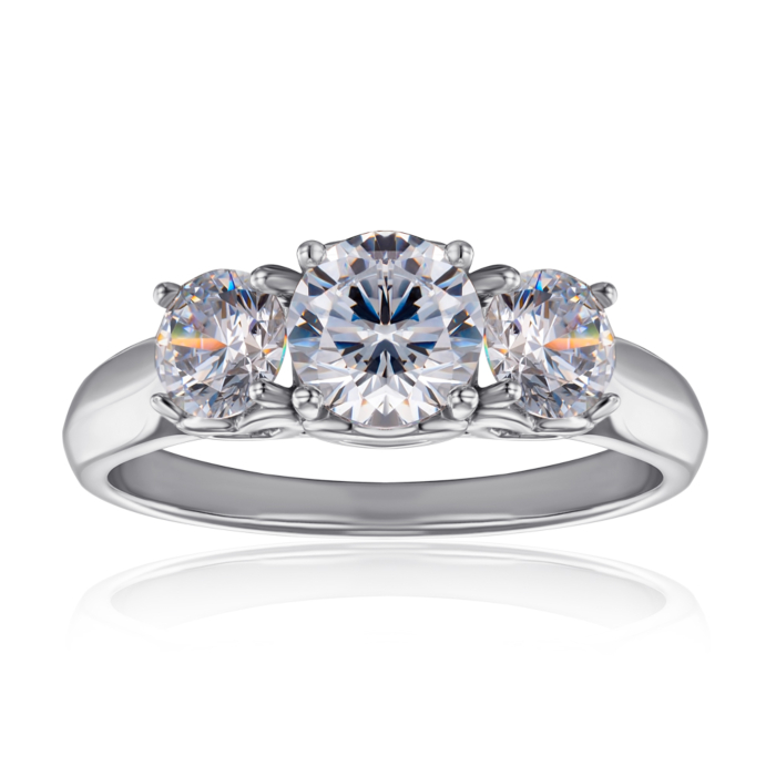 Серебряное кольцо с фианитами Tesori Zirconia. Артикул 00892/12/1/4029