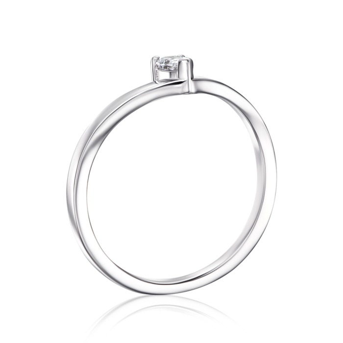 Серебряное кольцо с фианитом. Артикул OL02792A-R/12/1