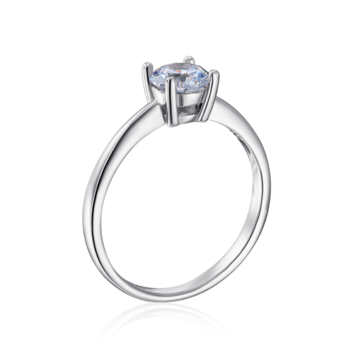 Серебряное кольцо с фианитом Tesori Zirconia. Артикул 00872/12/1/4026