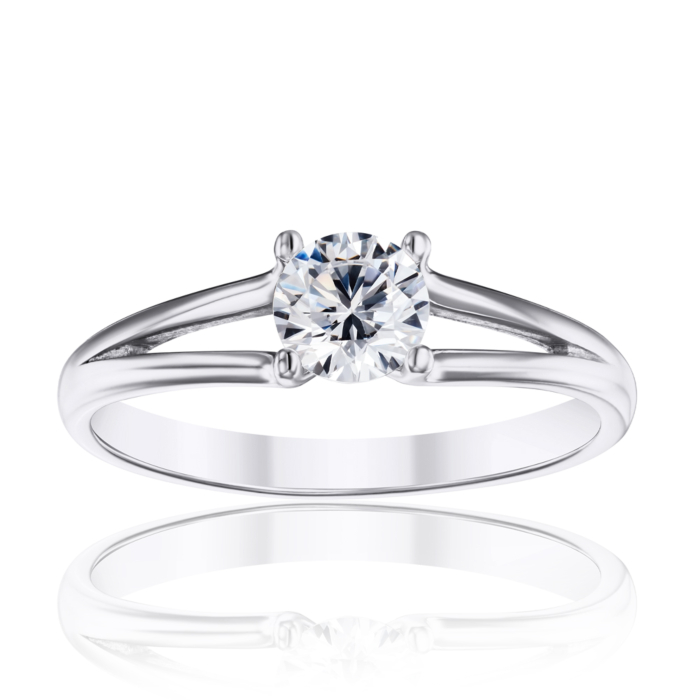 Срібна каблучка з фіанітом Tesori Zirconia. Артикул 00909/12/1/4024