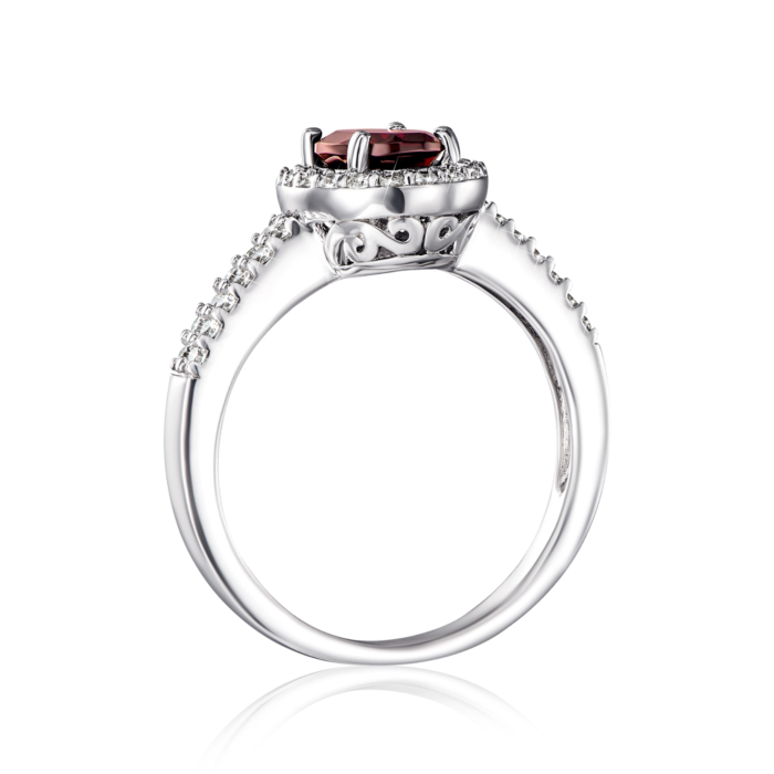 Серебряное кольцо с гранатом. Артикул GRE1995-R/12/5054