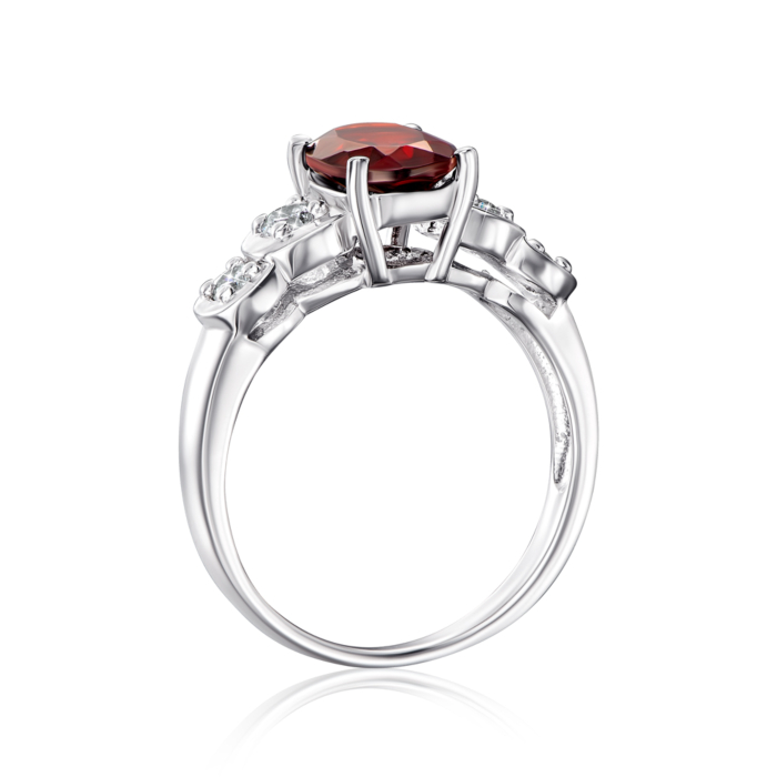 Серебряное кольцо с гранатом. Артикул GRE2125-R/12/5050