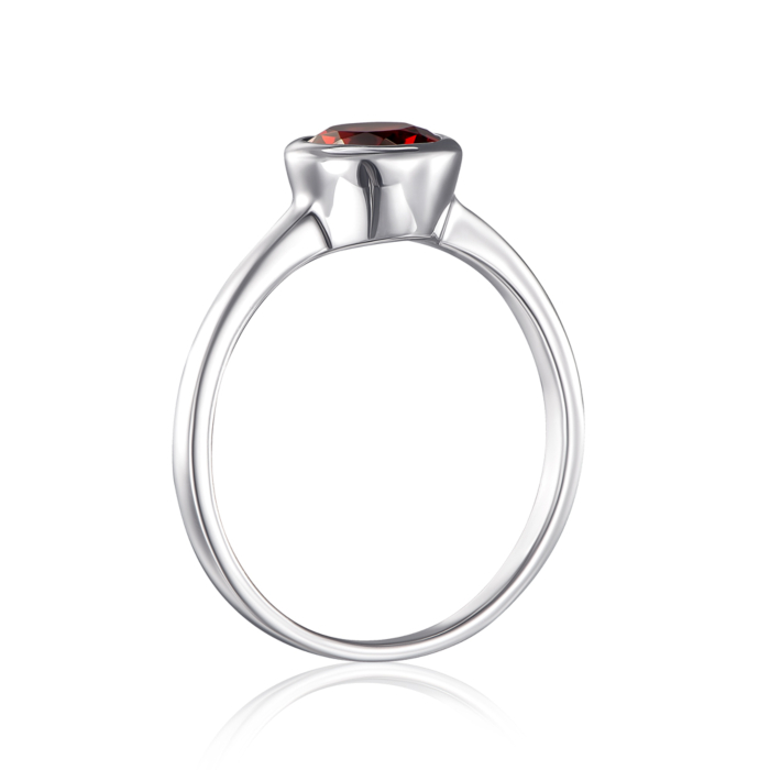 Срібна каблучка з гранатом. Артикул GRE3053-R/12/5074