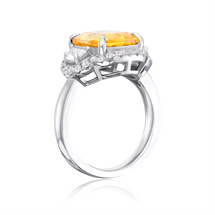 Серебряное кольцо с кварцем. Артикул OL02701E-R/12/3115