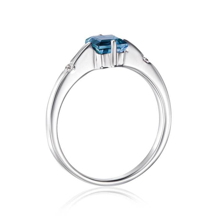 Срібна каблучка з London топазом. Артикул GRE2036-R/12/5529