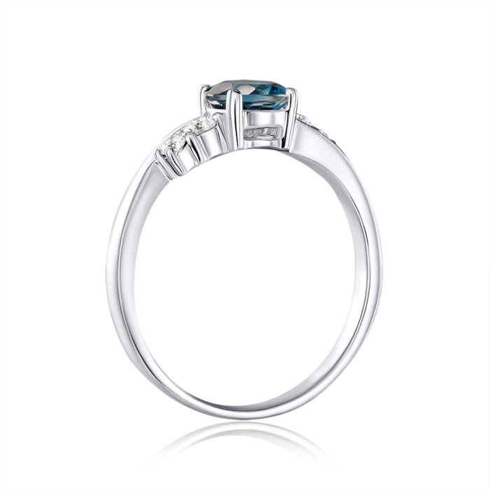 Срібна каблучка з London топазом. Артикул OR565-R/12/6239