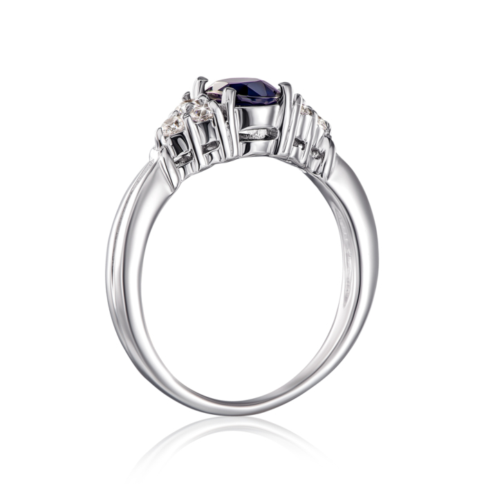 Серебряное кольцо с сапфиром. Артикул GRE1224-R/12/8367