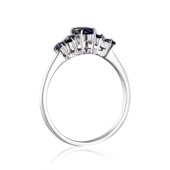 Серебряное кольцо с сапфиром. Артикул GRE2126-R/12/9545
