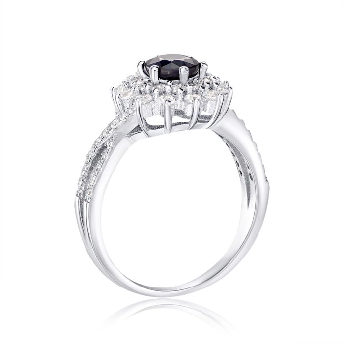 Срібна каблучка з сапфіром. Артикул NA687-R/12/8380