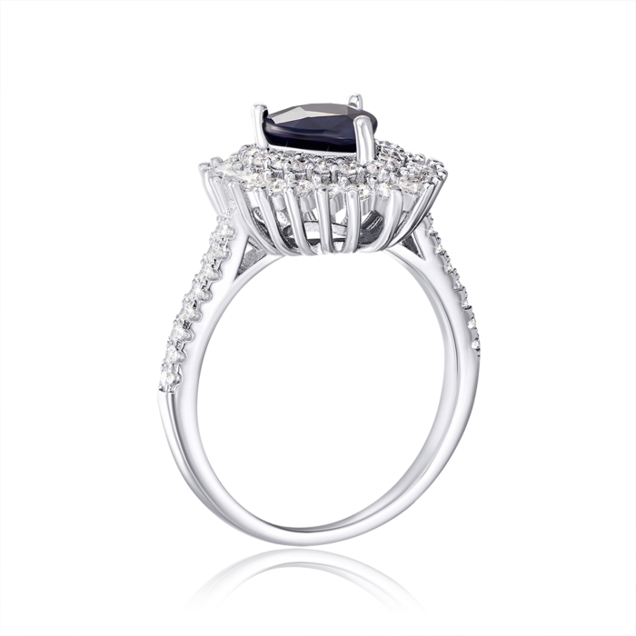 Срібна каблучка з сапфіром. Артикул NA778-R/12/10025