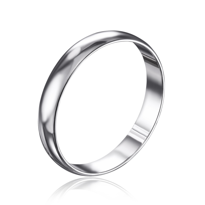 Срібна класична обручка. Артикул 1004-11/12/1