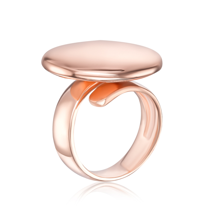 Серебряное позолоченное кольцо. Артикул 5AG0027B-R/17