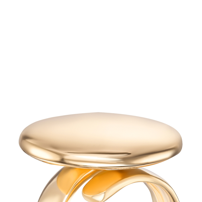 Серебряное позолоченное кольцо. Артикул 5AG0027B-R/20