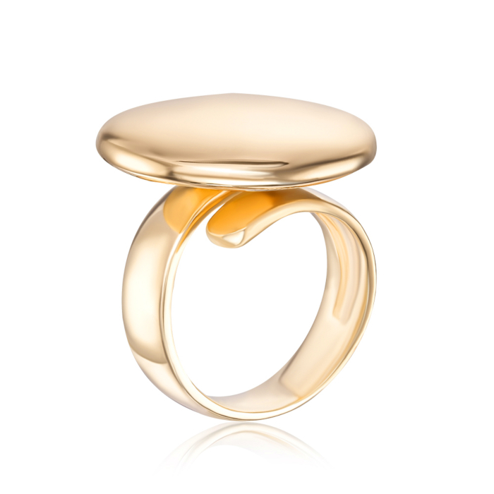 Серебряное позолоченное кольцо. Артикул 5AG0027B-R/20