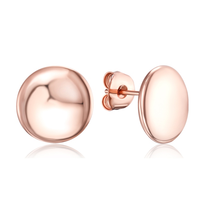 Серебряные позолоченные серьги-пуссеты. Артикул 5AG0027B-E/17