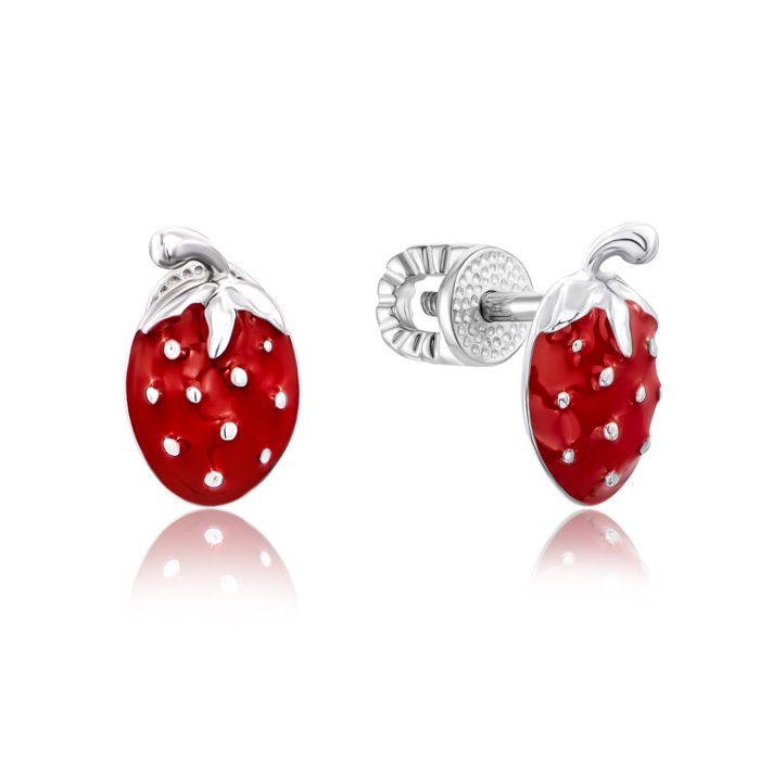 Срібні пусети з емаллю. Артикул с40133