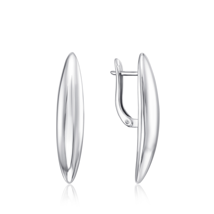 Срібні сережки без вставки. Артикул 40550/12/1