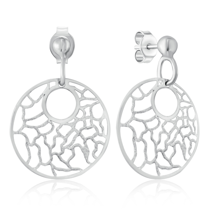 Серебряные серьги без вставки. Артикул PR0233_OR1704-E/12