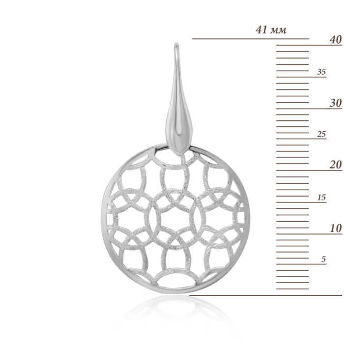 Серебряные серьги без вставки. Артикул PR0235_OR1722-E/12