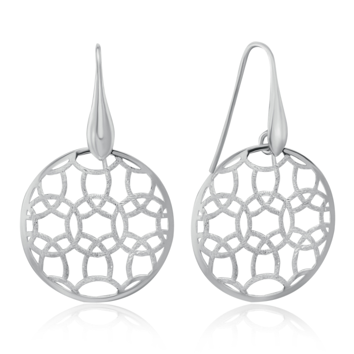 Серебряные серьги без вставки. Артикул PR0235_OR1722-E/12