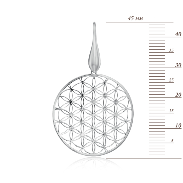 Серебряные серьги без вставки. Артикул SC0022_OR-E/12