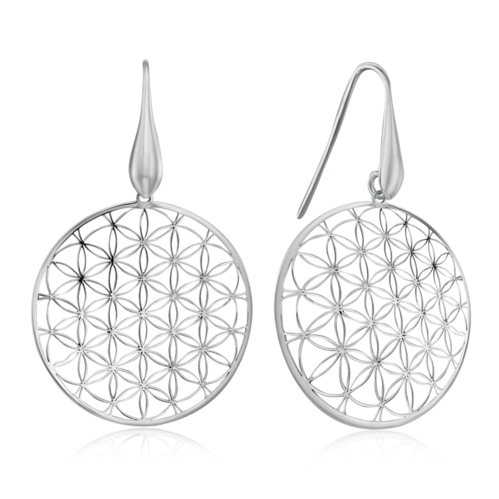 Серебряные серьги без вставки. Артикул SC0022_OR-E/12