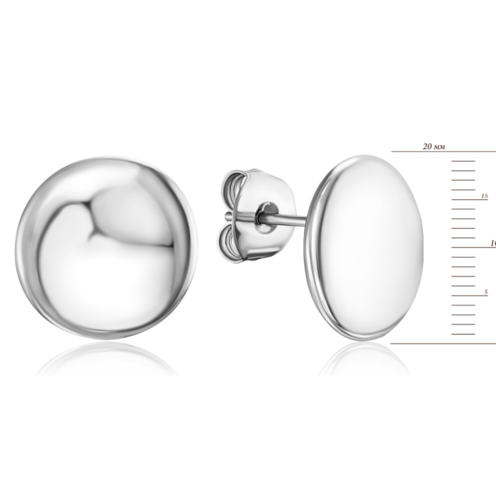 Серебряные серьги-пуссеты. Артикул 5AG0027B-E/12