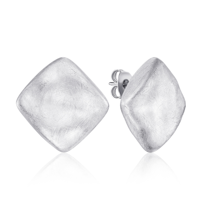 Срібні сережки-пусети без вставки. Артикул 1AG0094G-E/12