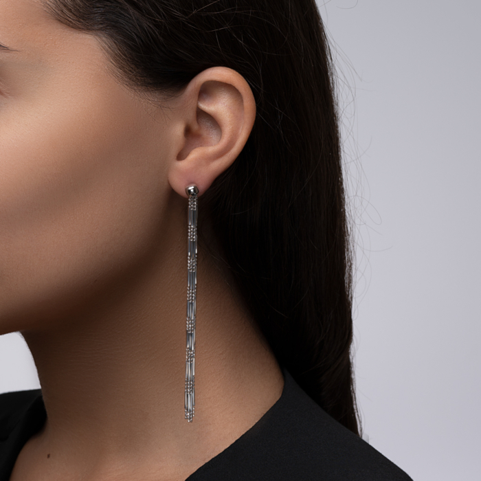 Срібні сережки-пусети без вставки. Артикул OCFXD000066-E/12