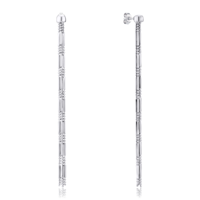 Срібні сережки-пусети без вставки. Артикул OCFXD000066-E/12