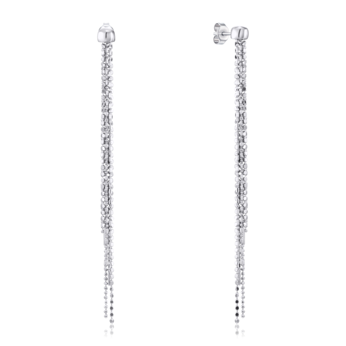 Серебряные серьги-пуссеты без вставки. Артикул OCFXD000095-E/12