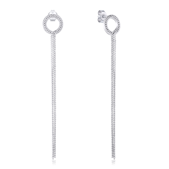 Срібні сережки-пусети без вставки. Артикул OCFXD000114-E/12