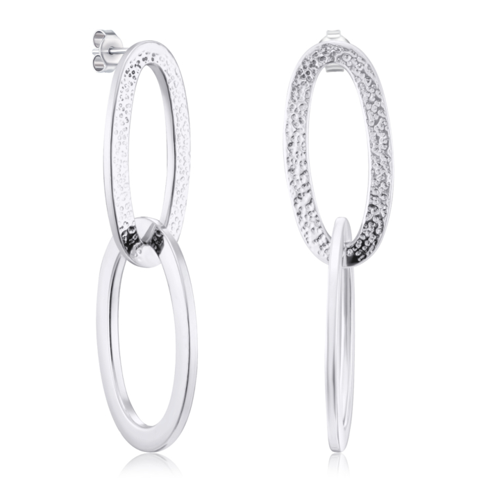 Серебряные серьги-пуссеты без вставки. Артикул OFAXD000118-E/12