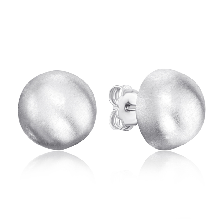 Срібні сережки-пусети без вставки. Артикул S-OR-03-030G/B/R-E/12