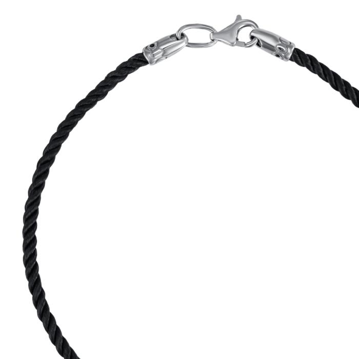 Шовковий браслет. Артикул SGrit2mm Black BR ROD