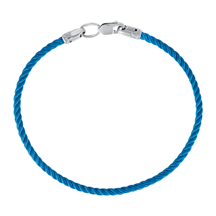 Шовковий браслет. Артикул SGrit2mm Blue BR ROD