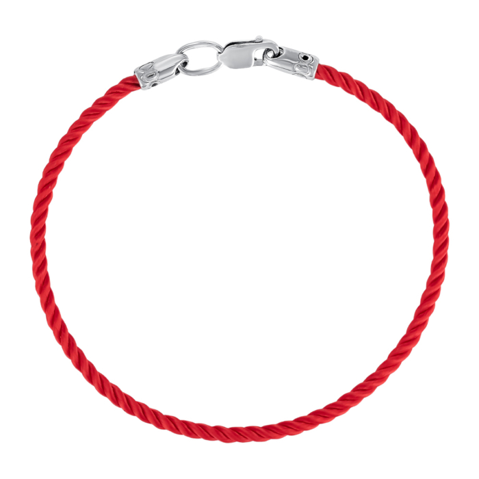 Шовковий браслет. Артикул SGrit2mm Red BR ROD