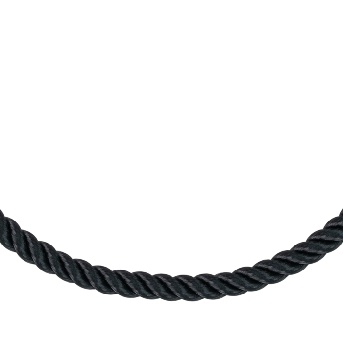 Шелковый серебряный браслет SGrit2mmBlackBR