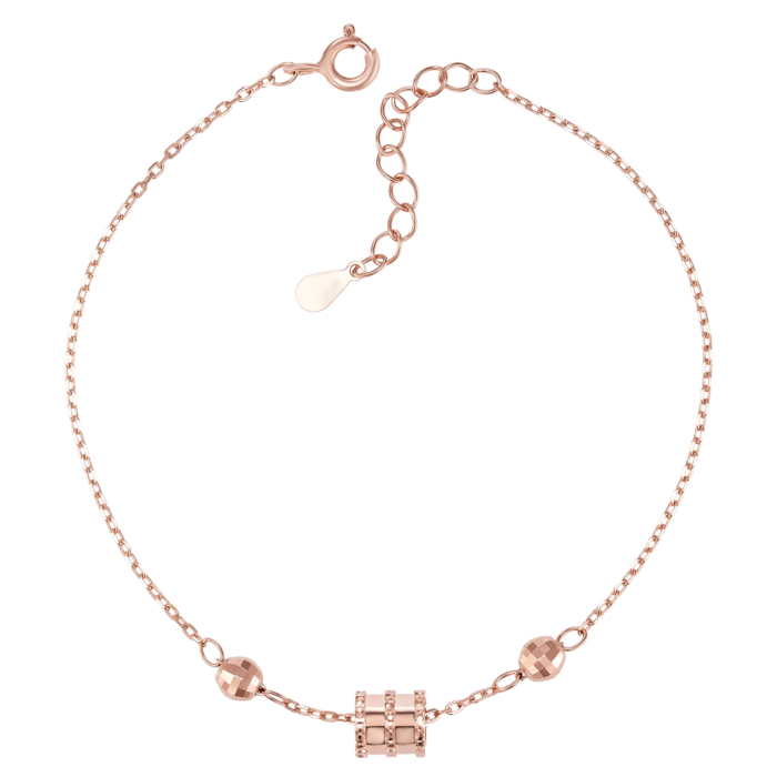 Серебряный позолоченный браслет. Артикул SL00045-B/17