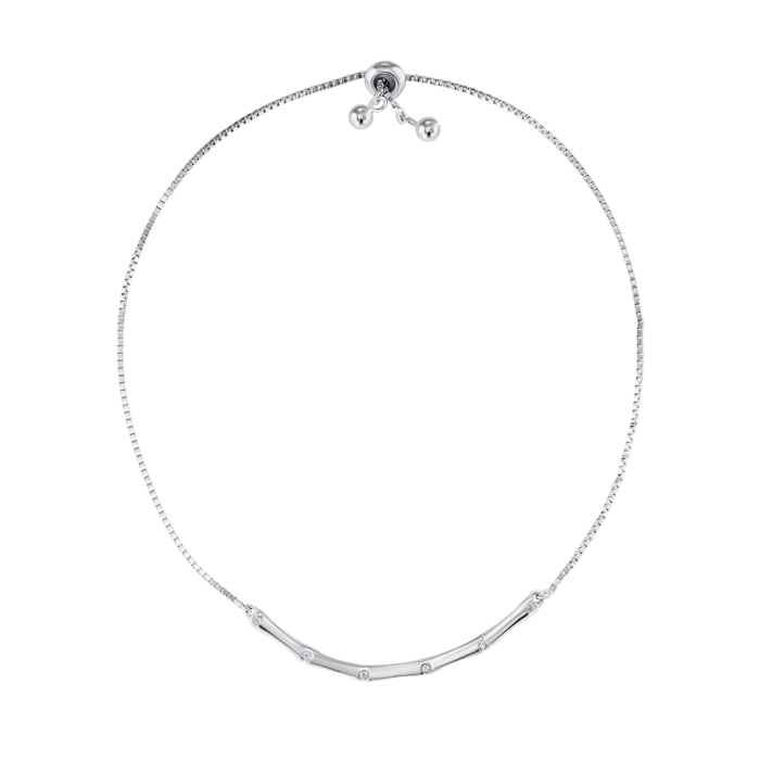 Срібний браслет з фіанітами. Артикул SL00089-B/12/1