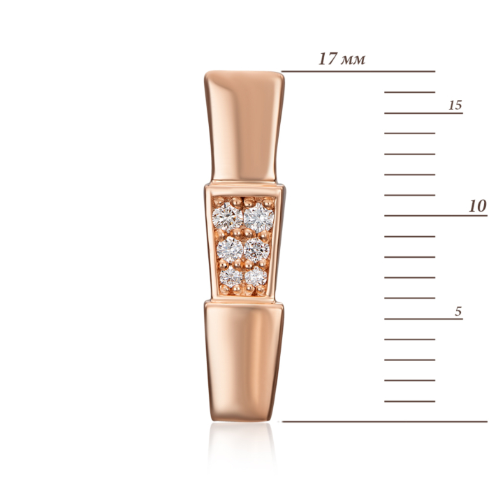 Золота підвіска з діамантами. Артикул SMP5657-05-P/01/10886