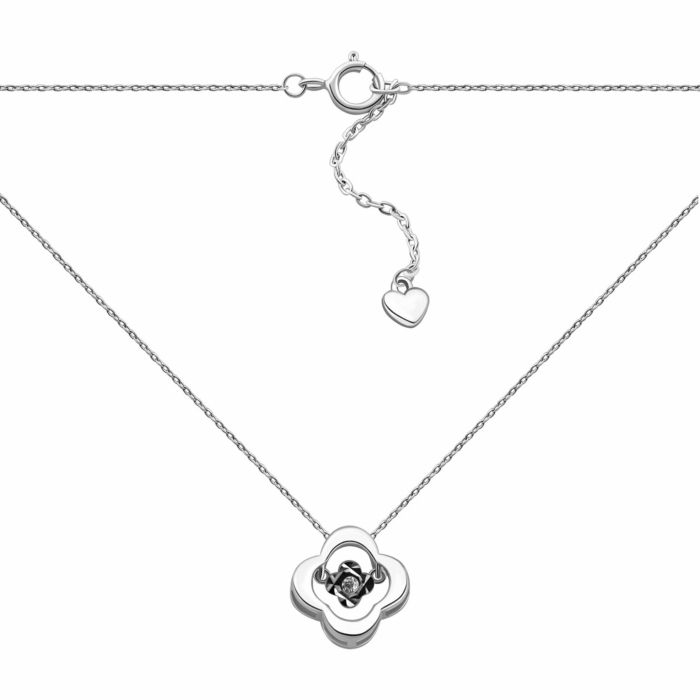 Срібне кольє з фіанітом. Артикул UG5SN00502