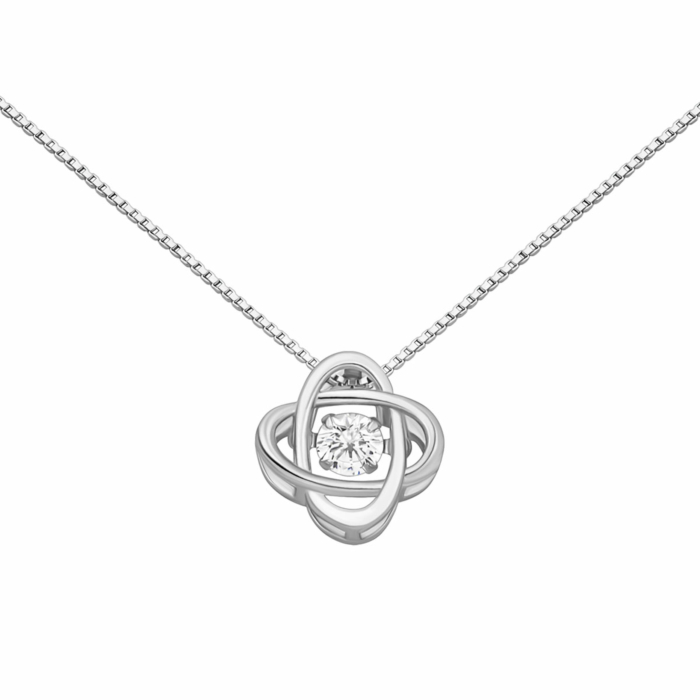 Срібне кольє з фіанітом. Артикул UG5SN00676