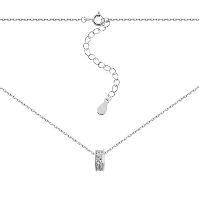 Серебряное колье с фианитами. Артикул UG5SN00749