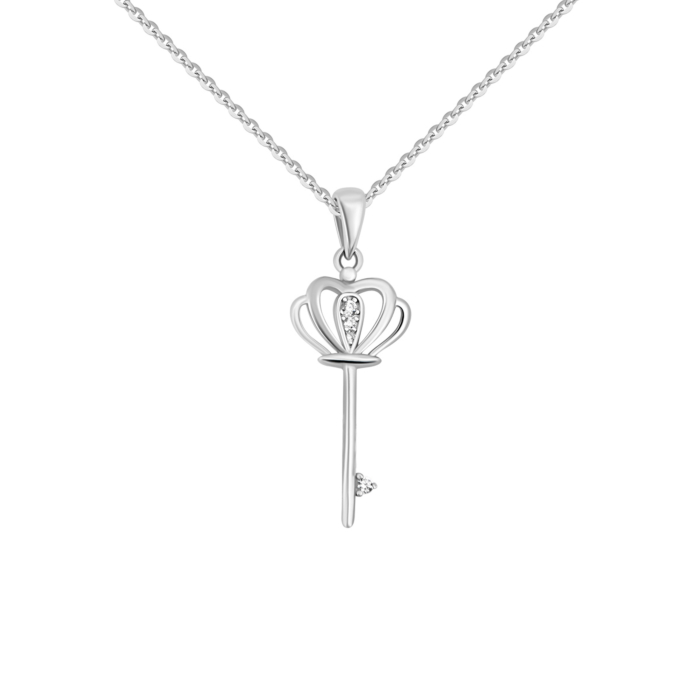 Срібне кольє з фіанітами. Артикул UG5SN00754