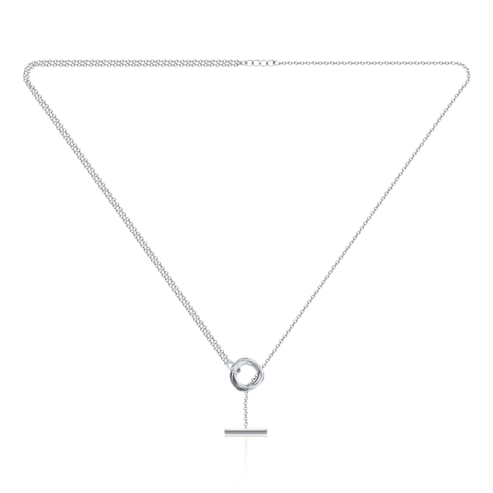 Срібне кольє SN11657A-K/12