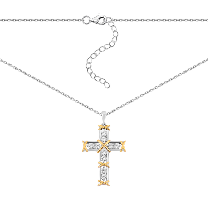 Серебряное колье с фианитами. Артикул UG5SN29658-BM