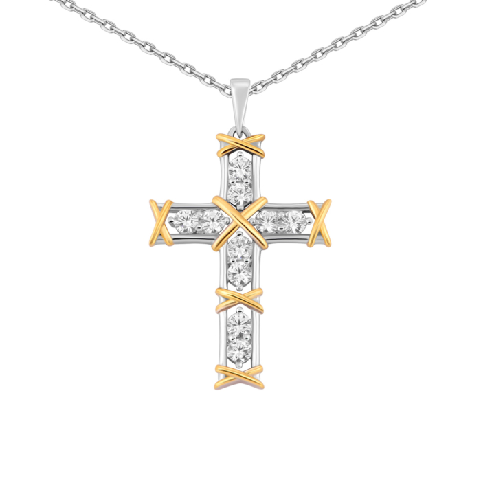 Серебряное колье с фианитами. Артикул UG5SN29658-BM